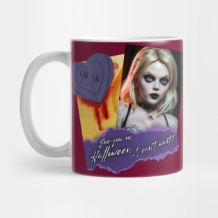 See you Halloween letter mesage Bride of Chucky 2 Mug